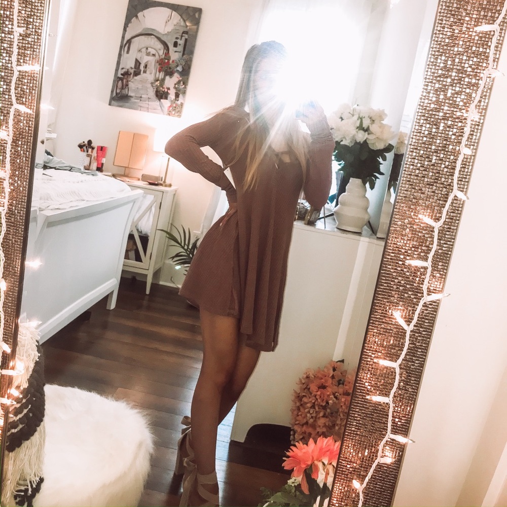 "Cross My Heart" Swing Dress in Wine NWT Size XS - Picture 6 of 8